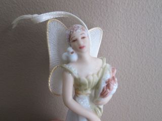 Hallmark 2001 Porcelain Angel Fairy Christmas Tree Ornament
