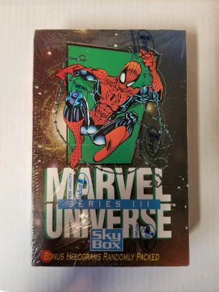 1992 Marvel Universe Series Iii 3 Impel Skybox Trading Cards Box