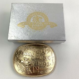 1993 Hesston Nfr National Finals Rodeo Gold Tone Ltd Edition Nos ’d