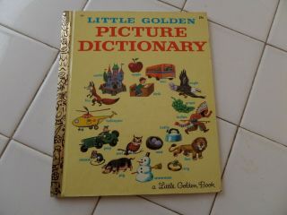 Picture Dictionary,  A Little Golden Book,  1959 (vintage Children 