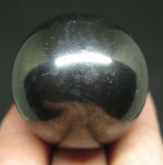 36mm 2oz Natural Black Shungite Crystal Sphere Ball