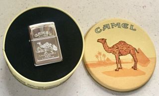 Unfired Camel Zippo Lighter With Tin 1995 Orange Seal