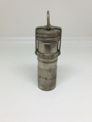 Vintage Everyday Metal Match Tin/box Waterproof Screw Cap Made In Usa