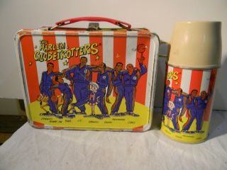 1971 THE HARLEM GLOBETROTTERS LUNCHBOX & THERMOS ALL 2