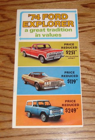 1974 Ford Truck Explorer Sales Brochure 74
