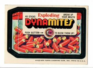 1975 Wacky Packages Series 15 Dynamites White Back