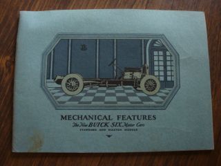 The Buick Six Motor Cars Mechanical Features Booklet 1920
