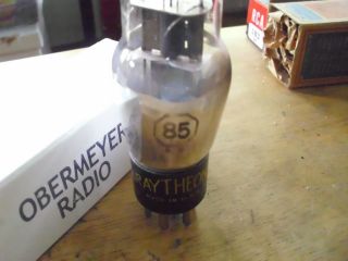 Vintage Raytheon Type 85 Radio Vacuum Tube,  Hickok 539C Good 2
