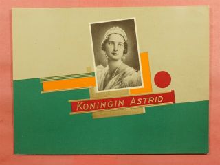 Vintage Cigar Label Koningin Astrid Lady L77067
