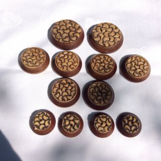 Set Of 12 Truly Stunning Art Deco Buttons W@w Fabulous