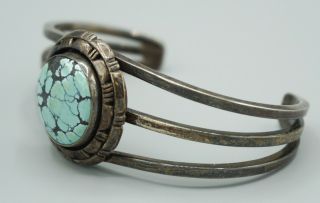 VTG Navajo PA Smith Sterling Silver & Turquoise Cuff Bracelet WOW 117 3