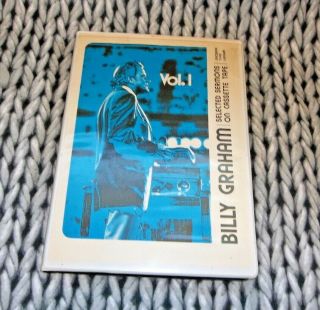 Rare Vintage Rev.  Dr.  Billy Graham 1973 Selected Sermons On Cassette Tapes Vol 1