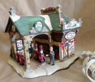 2008 Country Charm Old Time Oak Gas Station Pump Holiday Time Christmas Village