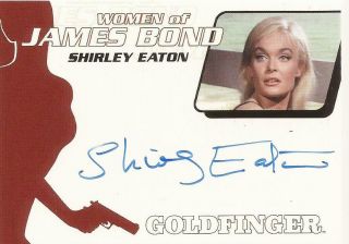 2014 007 Women Of James Bond Archives Shirley Eaton Autograph Wa42 Jill