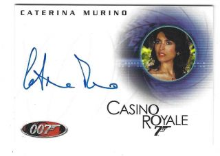 2007 Complete James Bond Autographs A78 Caterina Murino Auto As Solange Signed