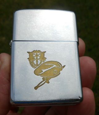 Zippo 11th Special Forces Lighter 1973 - 1976 Double Side Engraved