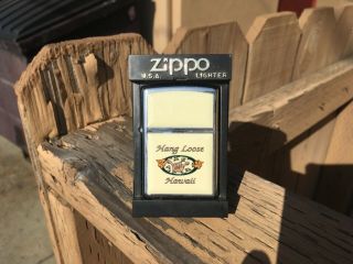 1999 Zippo Lighter " Hang Loose " W/ And Display Case