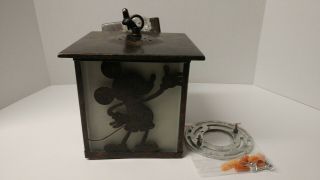 Mickey Mouse Exterior / Interior Porch Light - Wall Sconce Hard Wired Disney