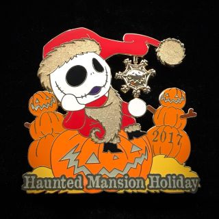 Le Jack Skellington Sandy Claw O Lantern Haunted Mansion Holiday Dlr Disney Pin