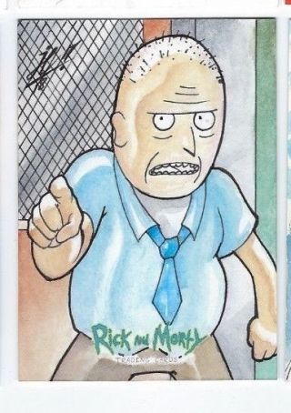 Cryptozoic Rick And Morty Sketch Card Jose Carlos Sanchez