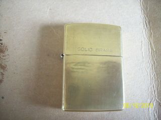 Solid Brass Zippo Lighter 1932 - 1991 (rare)