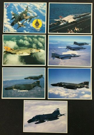 1996 Top Pilot Trading Cards F - 4 Phantom Ii Complete 7 Card Set