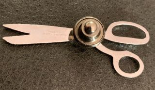 Gingher Mini SCISSORS PIN Sterling Silver W.  Germany 2
