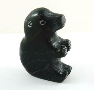 Vintage Canada Aboriginal Inuit Signed & Numbered Soapstone Carving 2