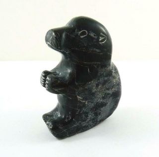 Vintage Canada Aboriginal Inuit Signed & Numbered Soapstone Carving 3