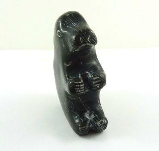 Vintage Canada Aboriginal Inuit Signed & Numbered Soapstone Carving 4