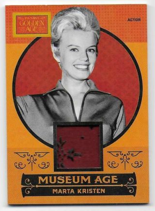 Marta Kristen 2014 Panini Golden Age Museum Age Memorabilia Relic Card