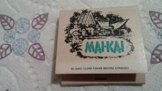 Vintage Tiki Matchbook Mai Kai Polynesian Restaurant Ft Lauderdale Fl Age Wear