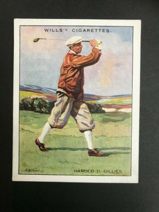 1930 W.  D.  & H.  O.  Wills Famous Golfers: Harold D Gillies 6
