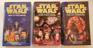 Star Wars Thrawn Trilogy Paperback Timothy Zahn Heir Empire Dark Force Rising