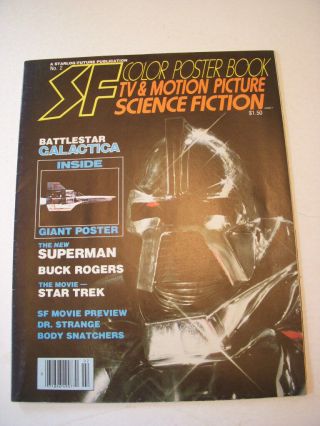 Sf Color Poster Book 2,  1978,  Battlestar Galactica Giant Poster,  Cylon Cover