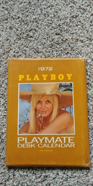 Vintage 1972 Playboy Playmate Desk Calendar Mailer Envelope Sexy Pinup