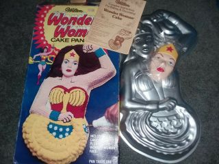 Wilton Wonder Woman Cake Pan With Face Plate 1978 Dc Comics