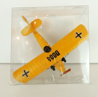 Airplane Ornament Christmas Tree D004 Yellow Propeller Mobile Wooden Stearman