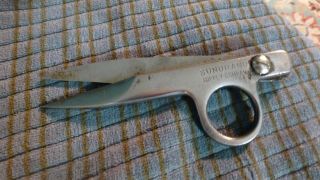 Vintage Sunbrand Finger Stainless Steel Scissors Rare Vg