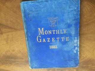 Ctc Monthly Gazette1883 Complete Year & Part 1882 Professionally Bound