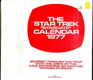 Star Trek Stardate 1977 Calendar In Cardboard Box And