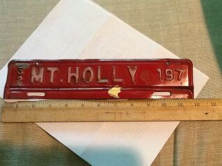 1952 Mt Holly Nc North Carolina City License Plate Tag Car Truck Auto Gas Oil