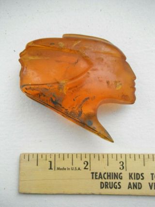 Cond As Found & Acquired 1950s Pontiac Amber Color Hood Ornament 1950 - 4