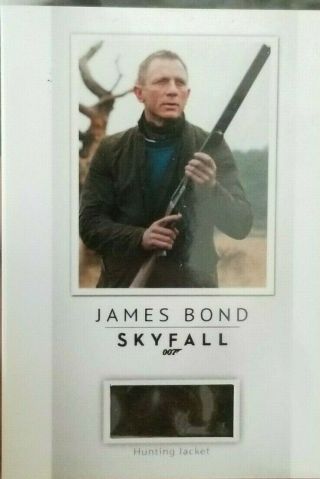 James Bond 007 Skyfall hunting jacket Wardrobe Prop Relic Card 61/200 3