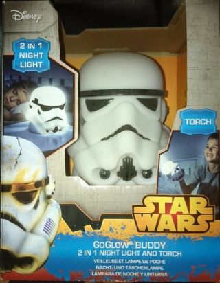 Star Wars Themed Stormtrooper 2 - In - 1 Nightlight And Torch - P&p Ire & Uk