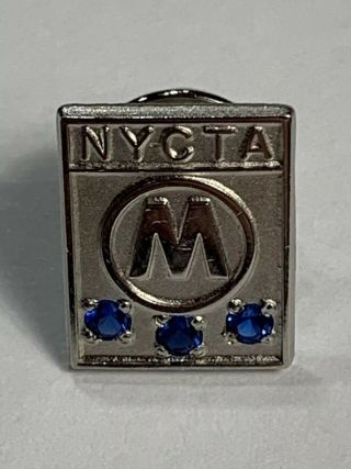 Sterling Silver York City Transit Authority Nycta Ny Lapel Pin