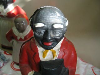 COOL OLD VINTAGE BLACK AMERICANA UNCLE MOSES BUTLER CAST IRON COIN BANK 2