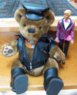 1998 Official Licensed Harley Davidson Motor Cycles Panhead Pete Plush Beartag