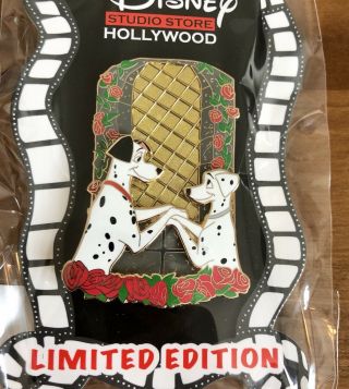 Disney Studio Dssh Dsf 101 Dalmatians Pongo And Perdita Dogs Wedding Couple Pin