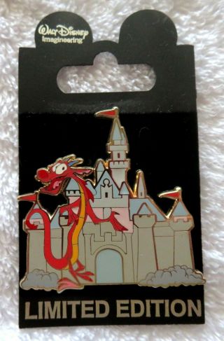 Wdi Walt Disney Imagineering Castle Dragon Pin Mushu Le 200